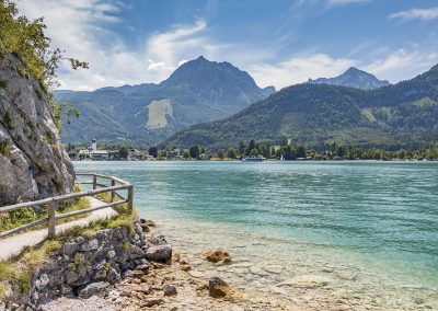 Jezero wolfgangsee, pohed na cyklostezku okolo jezera