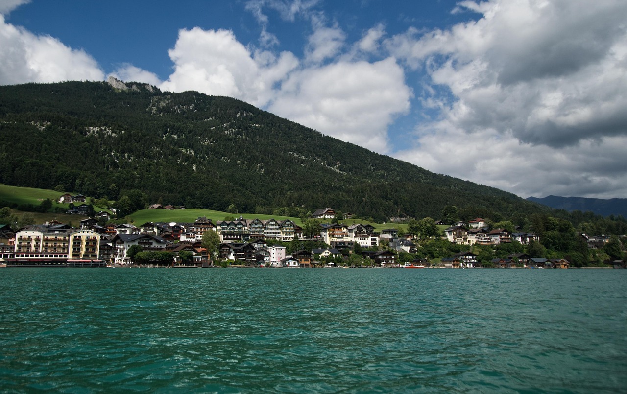 Pohled na jezero Wolfgangsee